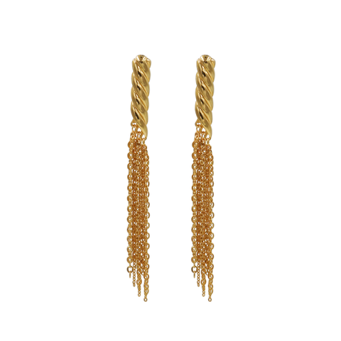 Aretes Moño Dorados