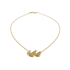 Collar Hojitas Dorado